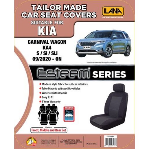 ESTEEM TAILOR MADE 3 ROW SEAT COVER PACK EST7189BLK