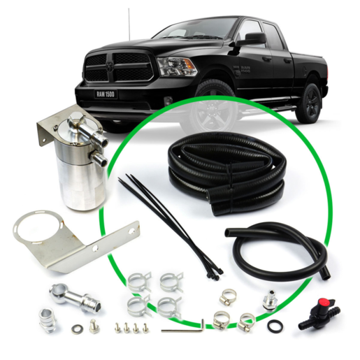 SAAS Oil Catch Tank Full Kit To Suit RAM 1500 5.7L Hemi 2015 - On - ST8101-1015