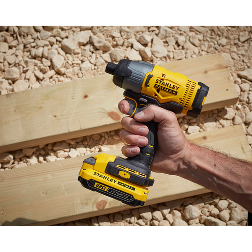 Stanley Fatmax V20 Impact Driver Kit 2.0AH/4.0AH 18v - SFMCF800DM2-XE