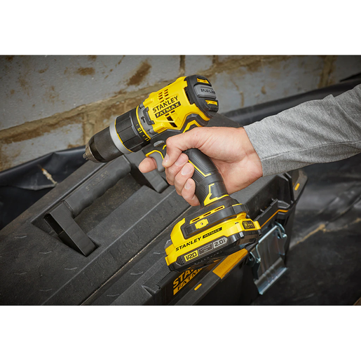 18V Stanley Fatmax V20 Brushless Hammer Drill - Bare Unit - SFMCD721B-XE