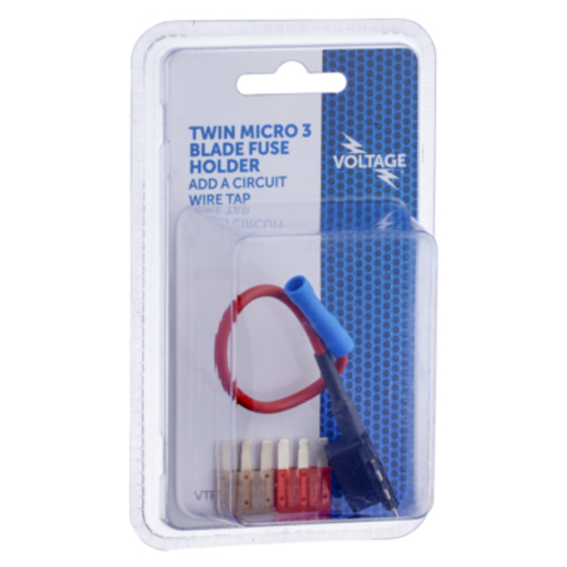 Voltage Twin Micro 3 Blade Fuse Holder - VTFH8