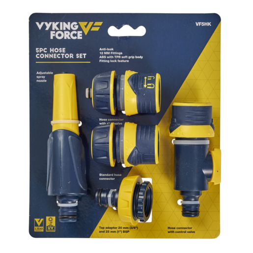 Vyking Force Hose Fitting Kit 12mm 5 Pcs - VF5HK