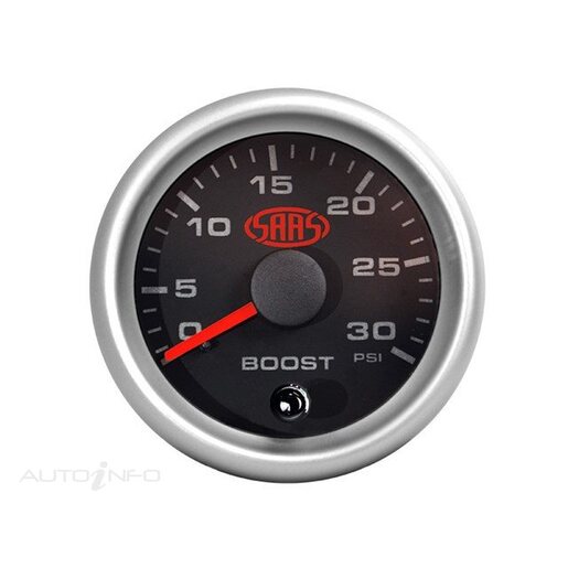 BOOST GAUGE DIESEL 0-30 PSI SERIES2 52MM BLACK