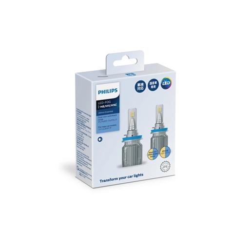 Philips Ultinon Essential Dual CCT UE Fog Light Bulb Pack of 2 - 11366UEDX2