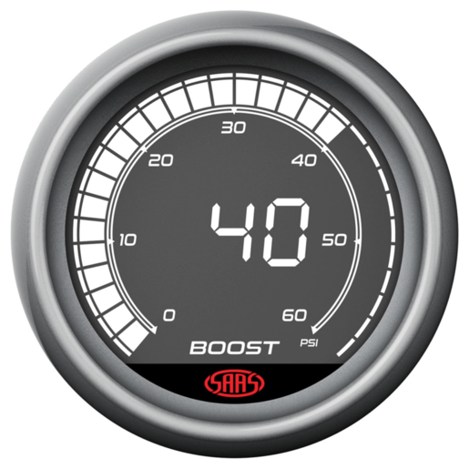 SAAS Boost Gauge Diesel 0-60psi 52mm Digital Series - SG41214