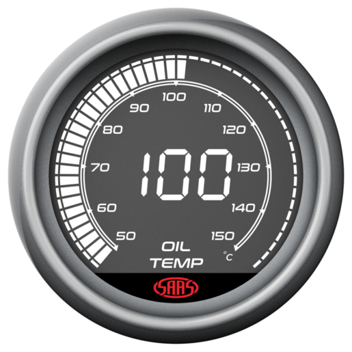 SAAS Oil Temp Gauge 50-150 C 52mm Digital Series - SG41221