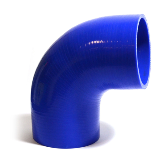 SAAS 90Deg 4 Ply Silicone Hose 95mm x 95mm Blue - SSH909595E