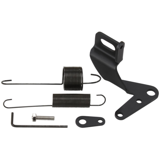 Aeroflow Stainless Steel Throttle Cable Bracket Black - AF42-1104BLK