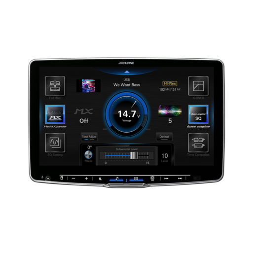 Alpine Halo 11" AV Head Unit With Receiver Wireless Carplay - ILX-F511A