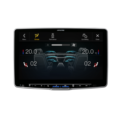 Alpine Halo 11" AV Head Unit With Receiver Wireless Carplay - ILX-F511A