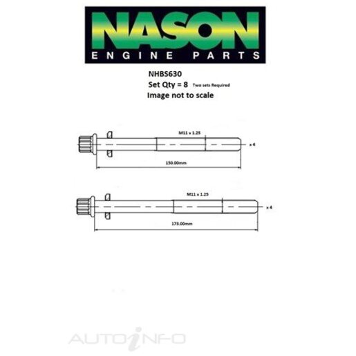 Engine Cylinder Head Bolt Set