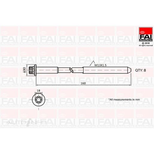 Cylinder Head Bolt Set