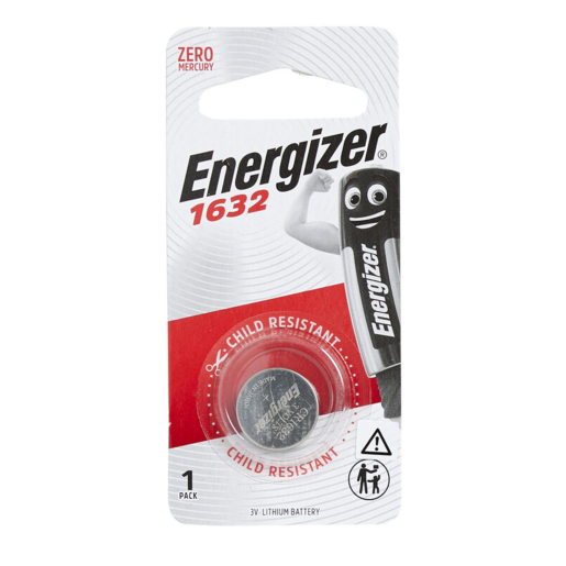 Energizer Battery 3V ECR1632 PK1 Lithium E303804500 - ECR1632BP1 