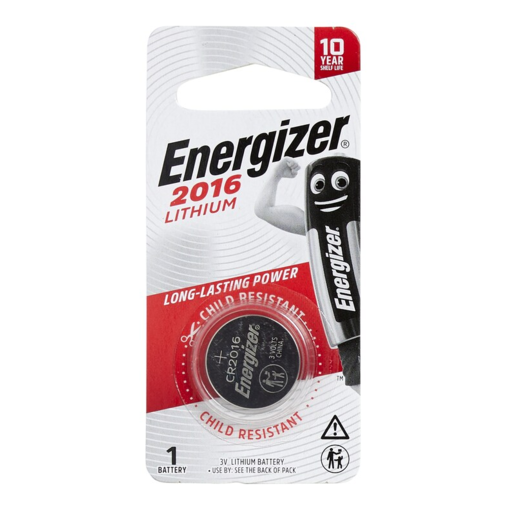 Energizer Battery 3V ECR2016 PK1 Lithium E303805800 - ECR2016BP1