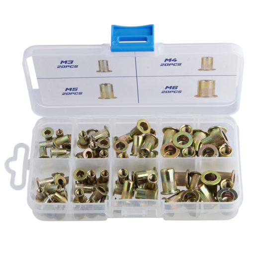 Garage Tough Rivet Nut Insert Assortment 80pcs - GT1123