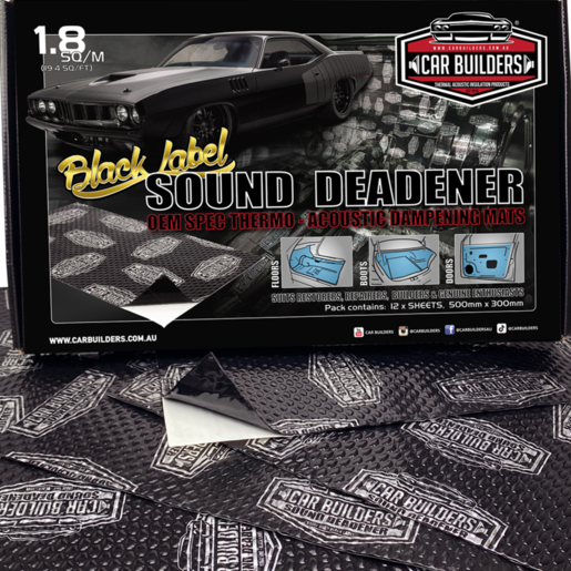 Car Builders Sound Deadener Black - SDBLK