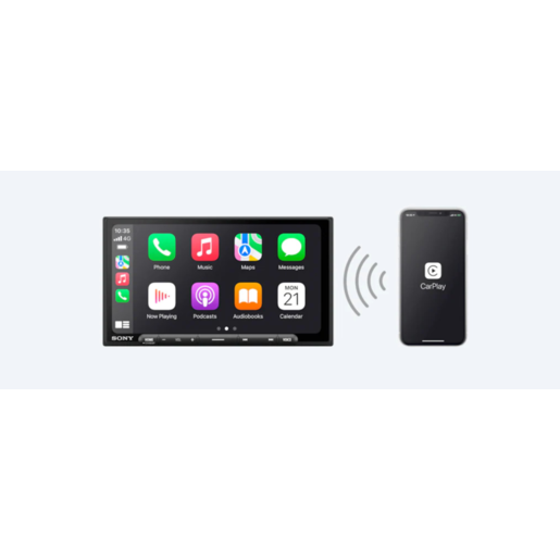 Sony 6.95" AV Head Unit With Wireless Carplay Android 220W -  XAVAX6000 