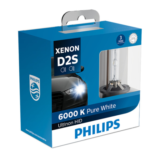 Philips Ultinon HID Xenon Globes D2S 85V 35W PK32D2 2 Pack - 85122WXX2