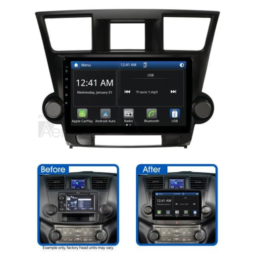 Aerpro 10" AV Head Unit To Suit Toyota Kluger Grande 2007-2013 Amplified - AMTO7