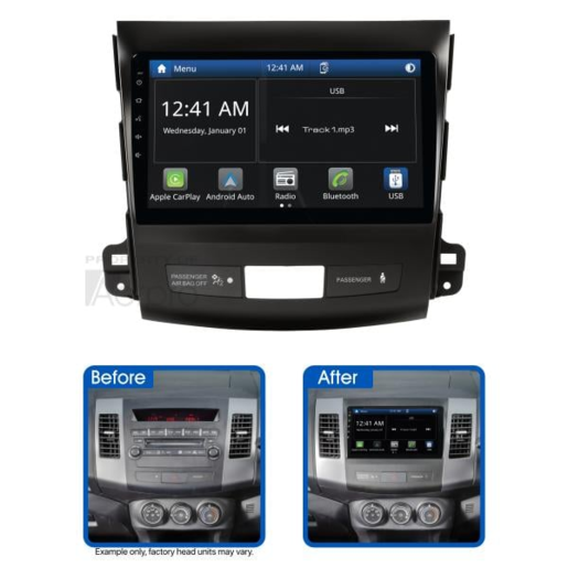 Aerpro 9" AV Head Unit To suit Mitsubishi and Peugeot Various Models - AMMB10