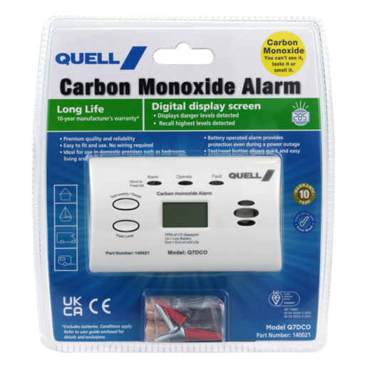 Quell Carbon Monoxide Digital Display Alarm - 140021