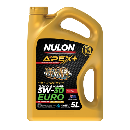 Nulon APEX+ 5W-30 EURO Full Synthetic Engine Oil 5L - APX5W30C3-5