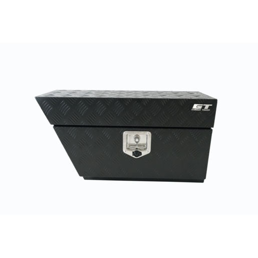 Garage Tough Under Ute Aluminium Toolbox Black Left - ALUTE750BL