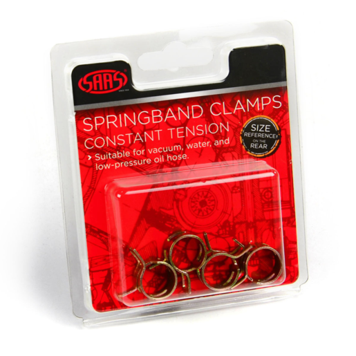 SAAS Hose Clamps Spring Size 8 these To Suit 8mm (5/16inch) hose 6pk - SHC8