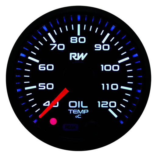 RaceWorks 52mm Electronic Oil Temperature Gauge - VPR-304