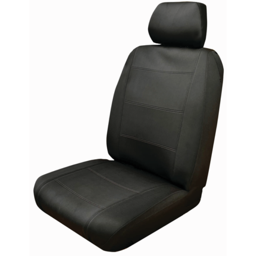 Ilana Wet N Wild Neoprene Front Black/Black Stitch Seat Cover - WET30DSBLKBLK