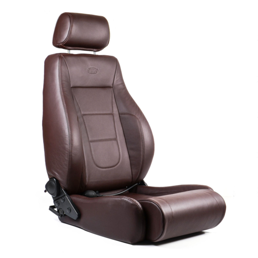 SAAS Trax 4x4 Seat Premium Brown Leather ADR Compliant - TS3005