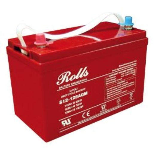 Rolls AGM Deep Cycle 12V 800CCA 105AH Marine Battery - S12-128AGM