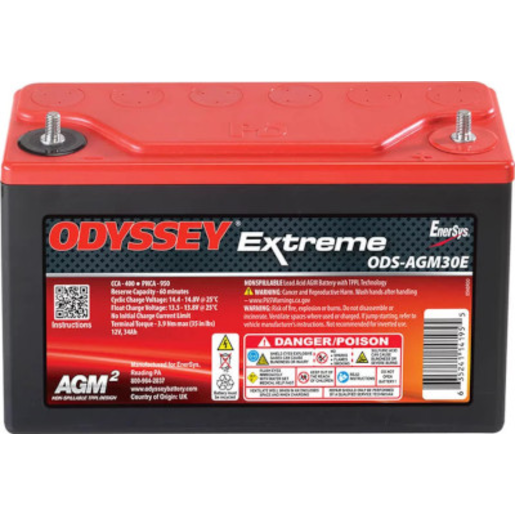 Odyssey 12V 400CCA Extreme AGM Battery - PC950