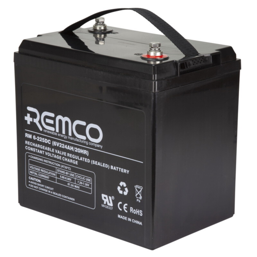 Remco 6V VRLA AGM Lead Carbon Battery - RM6-225DC