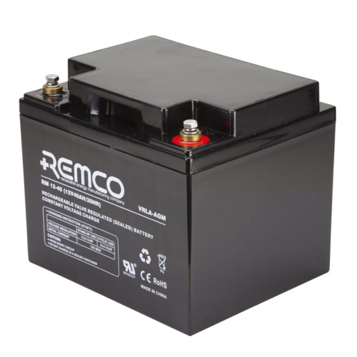 Remco VRLA AGM 12V 40Ah Standby Battery - RM12-40