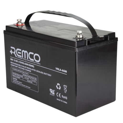 Remco VRLA AGM 12V 93.6Ah Standby Battery - RM12-90