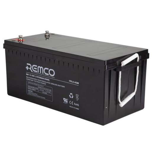 Remco VRLA AGM 12V 208Ah Standby Battery - RM12-200