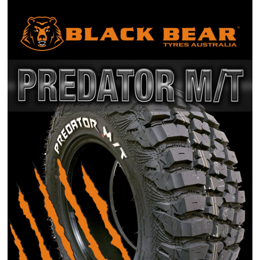 Black Bear Tyres LT35x12.5R17 125Q 10PR Predator M/T RWL - 1300069012