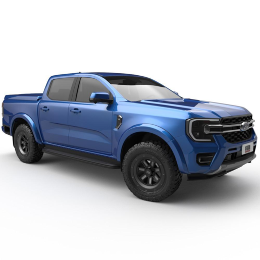 EGR Hard Lids To Suit Ford Ranger 2022-On Blue Lightning 3PC - TC-RGR223P-BLIGHT