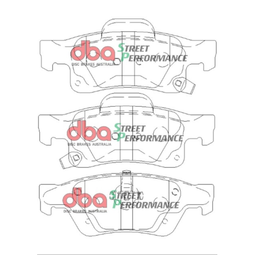 DBA Rear Street Performance Brake Pads - DB2217SP