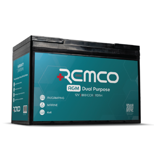 Remco AGM Dual Purpose 12V 800CCA Marine 4x4 Battery - 27M-800DP