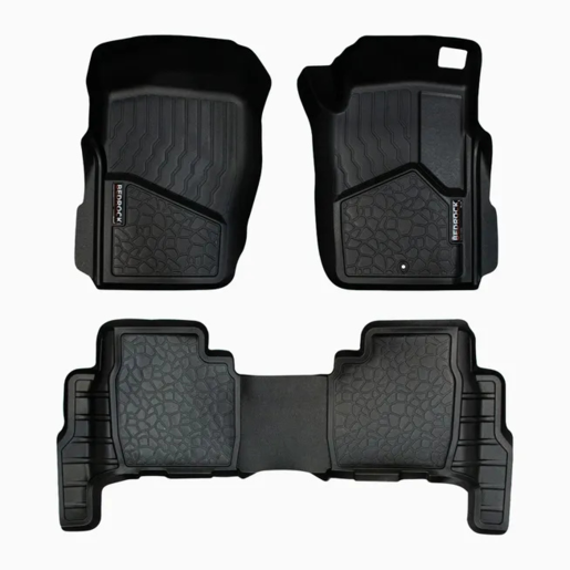 Bedrock Front & Rear Floor Liners To Suit Nissan - BRN003FR