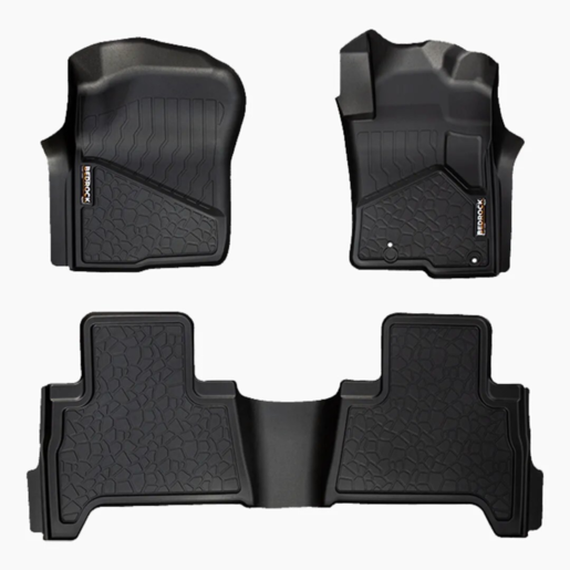 Bedrock Front & Rear Floor Liners To Suit Toyota - BRT003FR