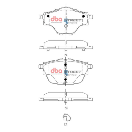 DBA Rear Street Series Brake Pads - DB15165SS