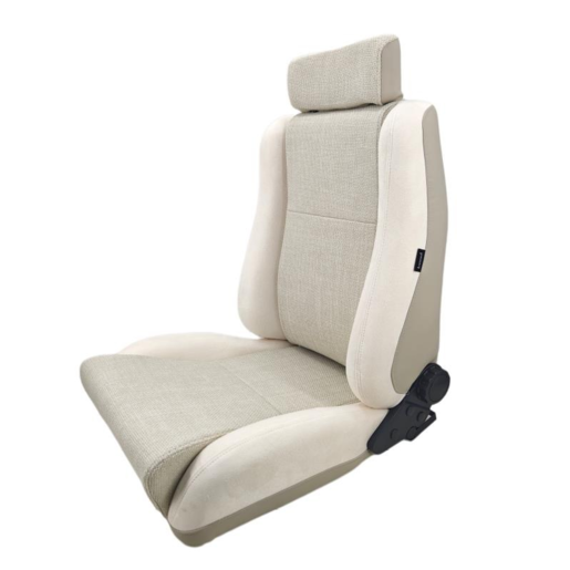 Autotecnica Sports Seat Two Tone With Lumber Adjustment Beige - SP88BEL