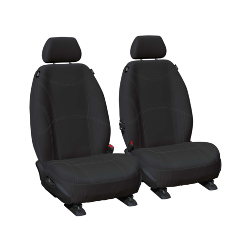 Sperling Getaway Neoprene Front Black Seat Cover - Silver Stitch - RM1048G2B