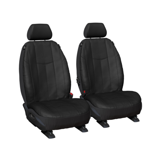 Sperling Empire Leather Look - Black RM Seat Covers Front - RM1079EMB