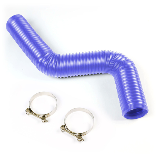 SAAS Flexible Air Induction / Brake Ducting Black 76mm x 1m Blue - SDH76761000E