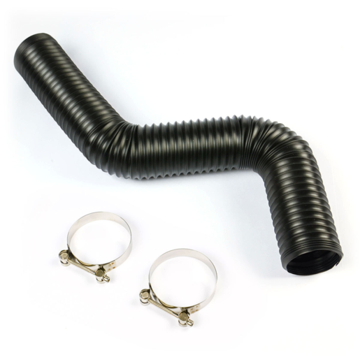 SAAS Flexible Air Induction / Brake Ducting Black 76mm x 1m Black - SDH76761000