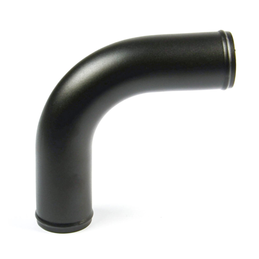 SAAS Pipe 63mm  x 90 Deg Aluminium Black Powder Coat - SP906363